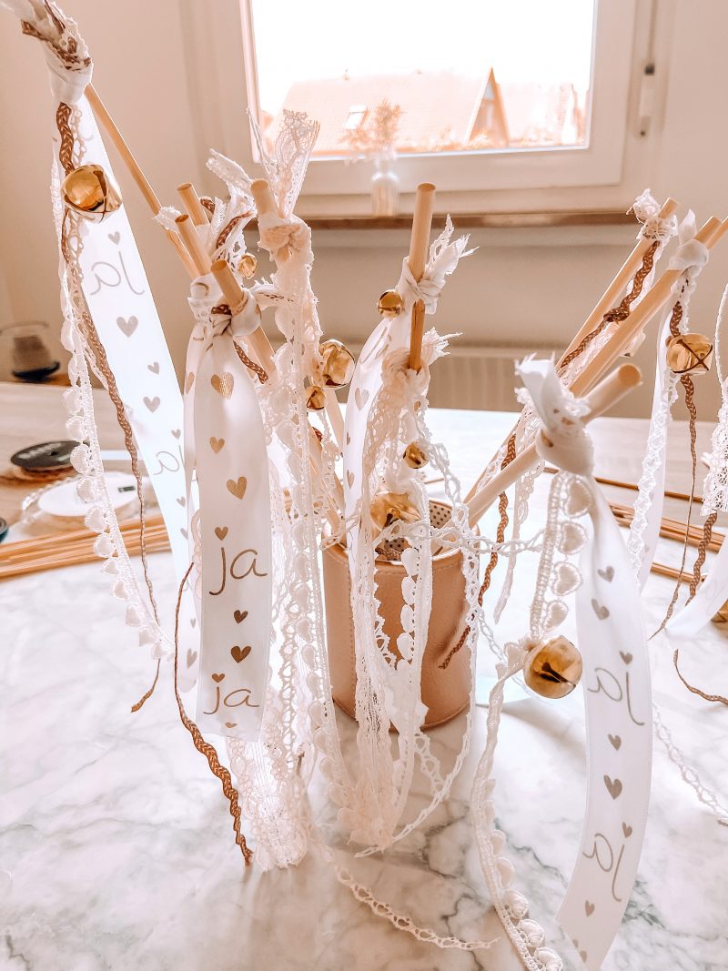 Wedding Wands DIY Glücksstäbe für die Hochzeit Bonbontüte